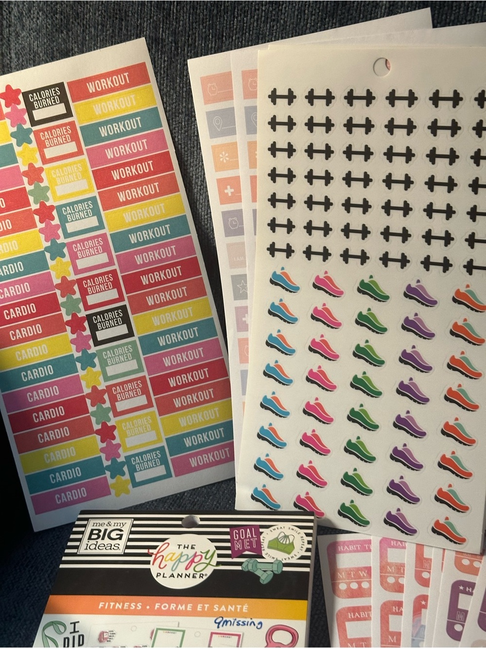 Happy Planner Fitness Sticker Book & 65 Sticker Sheets Bundle - Picture 8 of 8